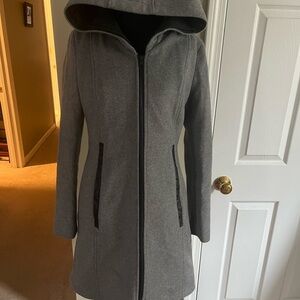 Soia & Kyo Women's Charcoal winter Coat with Hood